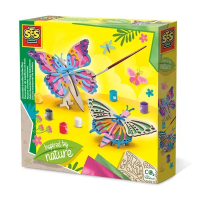 Immagine prodotto di SES Decorare le farfalle in legno 14035