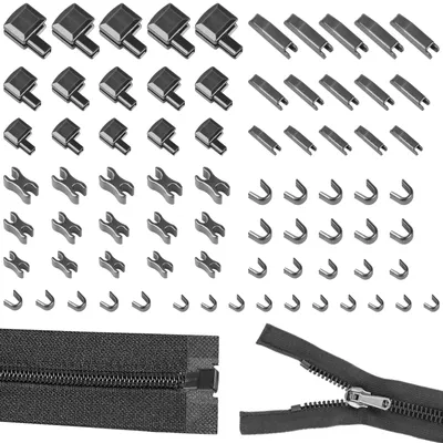 Reißverschluss-Reparaturset #3#5#8, 75-teilig, für Jacken & Taschen