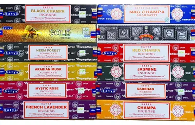 Wierookstäbchen-Set, 12 Düfte, 180 Stäbchen, 15 g x 12