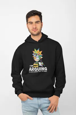 Produktbild von D&B Uni Hoodie MO00049 Rick And Morty Schwarz-Größe M