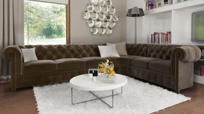 Produktbild von Chesterfield Couch Wohnlandschaft Ecksofa Garnitur Ecksofa Eckgarnitur Eckcouch