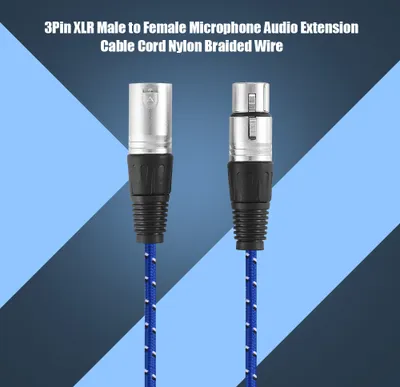 Image de câble microphone câble microphone câble xlr microphone câble d'extension microphone câble audio connecteur xlr sur connecteur femelle câble câble pour microphone