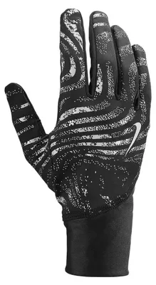 Produktbild von NIKE Herren Pacer Midweight Running Gloves Reflective Laufhandschuhe Training Winterhandschuhe reflektierend, Black/Black/Silver, XL
