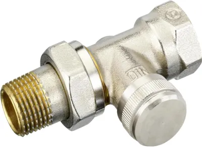 Obrázek produktu pro Danfoss zpětná šroubení RLV 15 R 1/2, průchozí, poniklované, 1 ks.