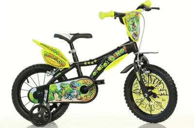 Produktbild von Rowery Dino Dinosaurus 14" - rower dziecięcy czarny
