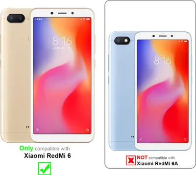 Zdjęcie produktu dla Cadorabo DE-123243, Xiaomi, Xiaomi RedMi 6, Przezroczysty, 1 szt.