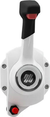 Zdjęcie produktu dla Manetka boczna 1-dźwigniowa z kill switch, biała – Ultraflex 43523C