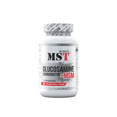 Zdjęcie produktu dla MST - Glukozamina Chondroityna MSM + HYALURON (90 tabletek)