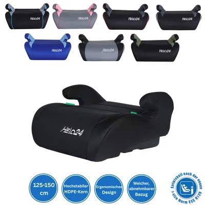 Produktbild von Kindersitzerhöhung Autokindersitz Sitzerhöhung ECE R129 für Kinder 125-150cm S4 Schwarz