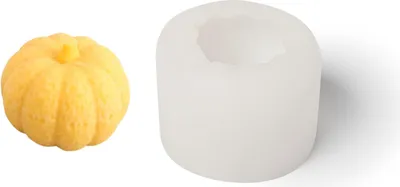 Produktbild von Silikon-Kerzenform in Kürbisform, 70 x 50 mm