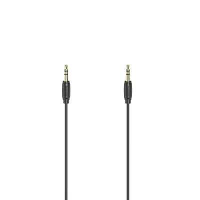 Produktbild von Hama 00205117, 3.5mm, Männlich, 3.5mm, Männlich, 0,5 m, Schwarz