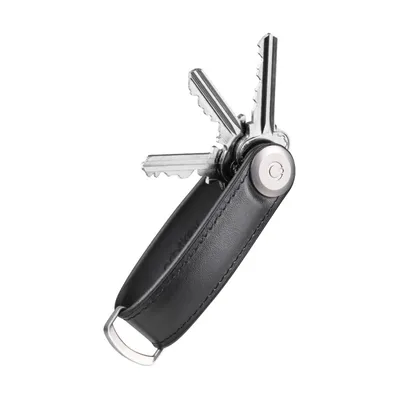 Produktbild von Orbitkey - Hybrid-Schlüsselorganizer aus Leder - Farbe Schwarz