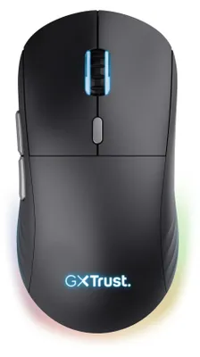 Image de Souris de jeu sans fil rechargeable, 2,4 GHz, 10 000 DPI, éclairage RGB (noire)