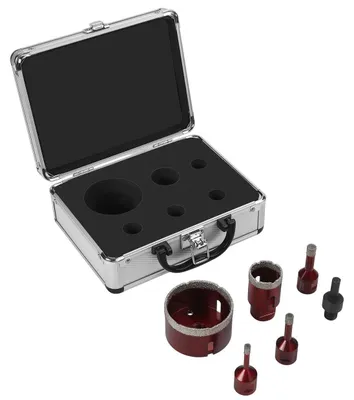 Obrázek produktu pro Sada diamantových korunek KRAFT&DELE KD12643, M14, 6 ks, 6–68 mm