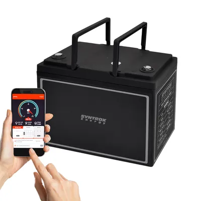 Immagine prodotto di 60Ah 12V Lifepo 4 Batteria al litio | Batteria con BMS, Bluetooth
