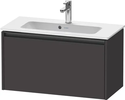Produktbild von Duravit Ketho.2 Wastafelonderkast 68x39x44 cm Supermat Grafiet