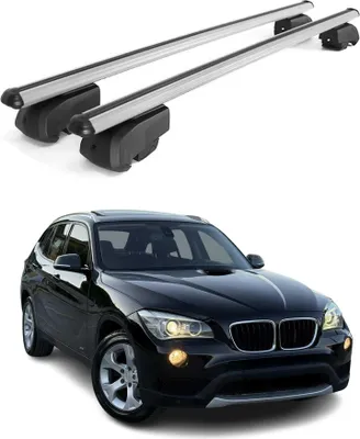 Immagine prodotto di Barre trasversali da tetto per BMW X1 E84 2009-2015 in alluminio grigio, 2 pezzi