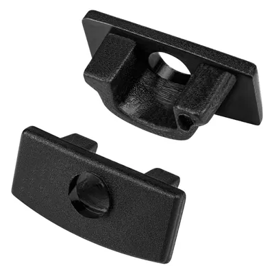 Produktbild von MasterLED Endkappe für LED Alu-Profil Aufbau Schwarz mit Loch Abdeckung