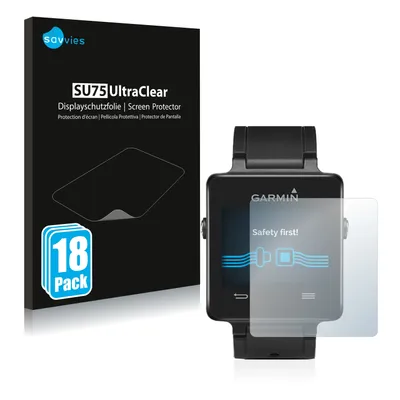 Produktbild von 18x Für Garmin vivoactive Schutzfolie Savvies Displayschutz Display Schutz Folie Klar Transparent