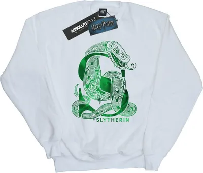 Obrázek produktu pro Harry Potter - Pánská mikina "Slytherin" BI27946 (L) (Bílá)