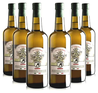 Produktbild von Marone - Olivenöl Extra Vergine Mosto ungefiltert - 6 Flaschen à 0,75 l 100 Prozent italienisch