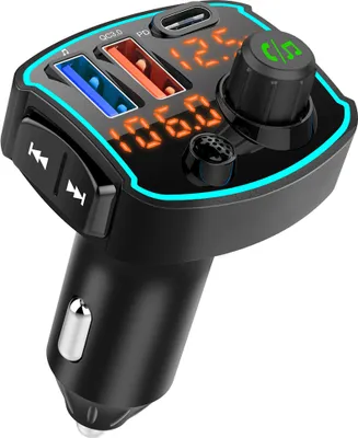 Obrázek produktu pro Auto Bluetooth 5.0 Stereo přijímač Mp3 Player Usb Quick Nabít rychlé nabíjení černé