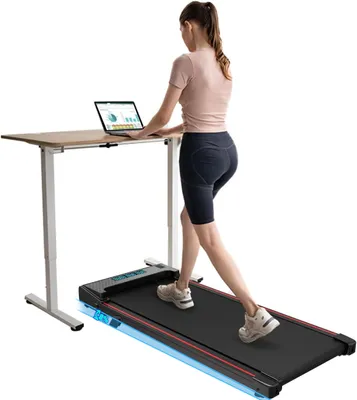 CITYSPORTS Laufband, 440W Flaches Laufband für das intelligente Haus, freie Geschwindigkeitsregulierung, 1-6km/h Laufband mit LED-DISPLAY