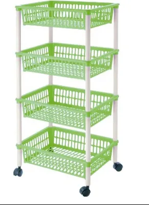 Productafbeelding van Tontarelli Mito 4 groentewagen, groen, 40 x 29 x 62 cm