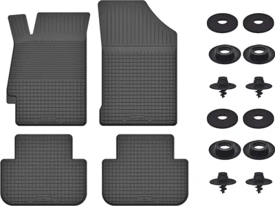 Produktbild von Gummimatten Mit Stoppern Für: Renault Laguna I (1994-2001) Schwarz Set