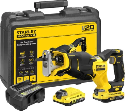 Produktbild von Stanley Fatmax Akku-Saebelsaege, 18V V20 2x2,0Ah,BL,K