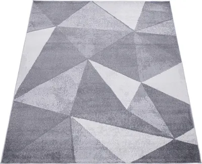 Produktbild von Teppich Wohnzimmer Kurzflor Vintage Abstrakt Modern Geometrisch Rautenmuster Grösse 200x280 cm