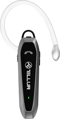 A single Bluetooth headset is shown against a white background.