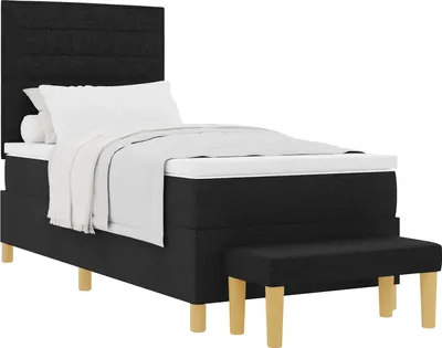 Imagen del producto de Cama con somier y cabecero s, marca vidaXL, de 200 x 90 cm, tapizada en tela