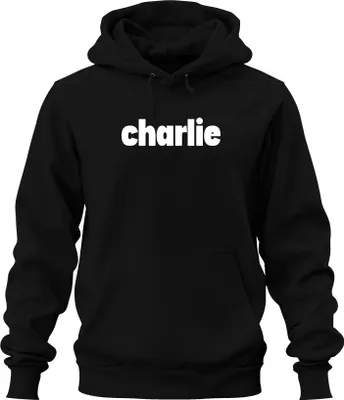 Obrázek produktu pro Charlie Writing Charlie Kirk Protest Republican Patriot Uni mikina s kapucí, černá, L