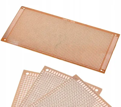 Lochrasterplatine 63x140 mm, 2,54 mm Raster, THT, einseitig