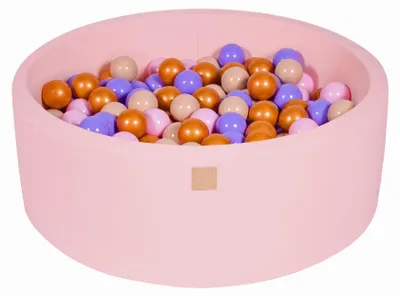 Zdjęcie produktu dla Okrągły basen na piłki 200 piłek 90x30cm - jasnoróżowy