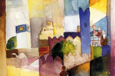 Produktbild von August Macke Kunstdruck Bild - Kairouan III (80 x 120 cm)