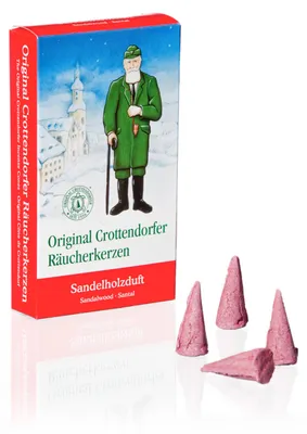 Produktbild von Crottendorfer 1003 Original Räucherkerzen "Sandelholzduft" 24 Stück, Größe M