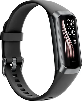 Produktbild von Sport-Smartband mit Schlaf-Erinnerungsfunktion, Gesundheitsüberwachung, Blutdruck- und Herzfrequenzmessung, Schrittzähler (rosa, schwarz, weiß)