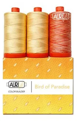 Quiltgarn-Set 50wt Cotton, 3 Spulen, Bird Of Paradise