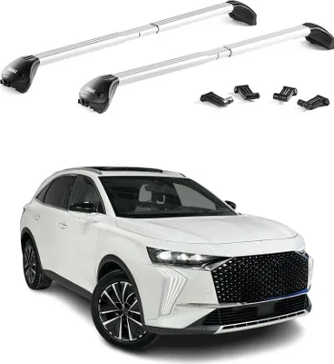 Produktbild von Dachträger Relingträger für DS 7 2018-2025 Alu Silber 2 tlg ABE