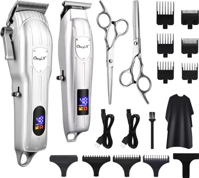 Produktbild von Haarschneidemaschine Profi Wasserdicht Haarschneider Herren Wiederaufladbar Haartrimmer Langhaarschneider Elektrisch Bartschneider Schnurlos