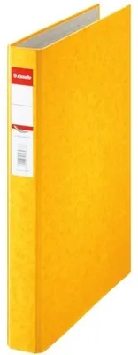 Produktbild von Esselte Cardboard ring binder Rainbow, 25mm, Gelb, 42 x 255 x 318 mm, 25 mm