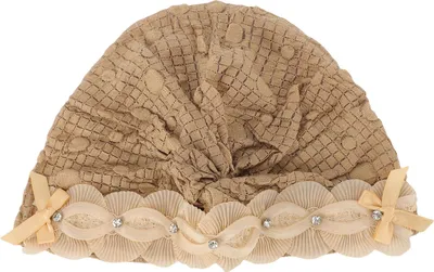Produktbild von Damen-Turban mit Strass-Spitze aus Samt, stilvoll und elegant, Kopftuch, Mütze, Kopfbedeckung für Arbeit, Shopping, Schlafen, Kaffee