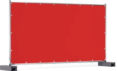Produktbild von Wallario XXL Outdoor-Poster für Garten oder Balkon, Motiv Rot, in ca. 340 x 173 cm