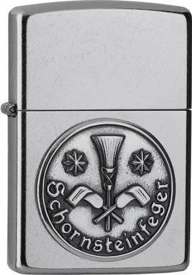 Produktbild von Zippo Feuerzeug Schornsteinfeger Emblem chrom Sturmfeuerzeug Benzin Metall Geschenkbox
