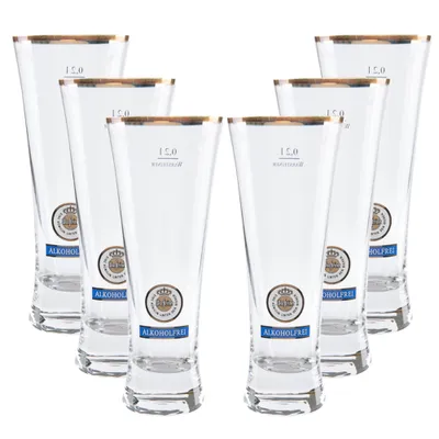 Produktbild von 6x Bierglas Warsteiner Alkoholfrei Pokal 0,21l