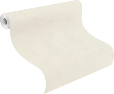 Produktbild von Vliestapete 408126 Tapete Uni Einfarbig 53 x 1005 cm Rasch Kimono Weiß
