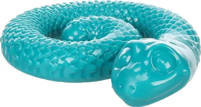 Productafbeelding van Flamingo speelgoed voor honden, TPR, slangenmodel, rond, turquoise