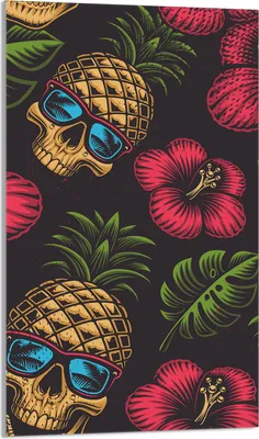 Produktbild von Glasschneidebrett 30x52 Ananas